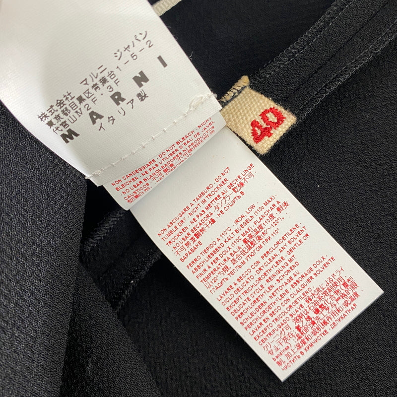 【中古品】【レディース】 MARNI マルニ E16GOMAT75Y00TP518 スカート フレアミニスカート 171-260810-nm-51-tei サイズ：40 カラー：ブラック 万代Net店