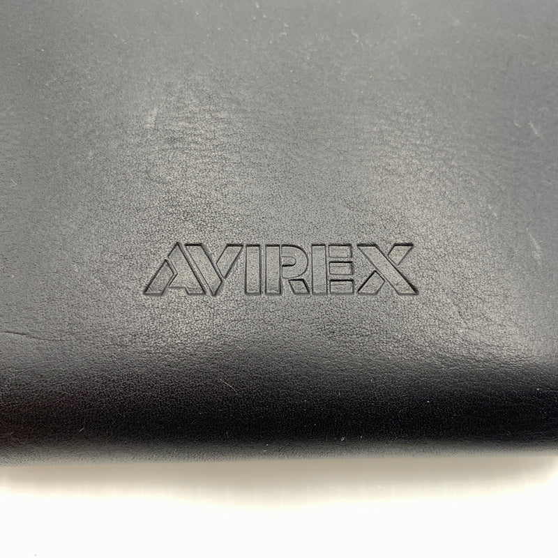 【中古品】【メンズ】 AVIREX アヴィレックス ROUND WALLET AX9002 ラウンドウォレット 財布 二つ折り 200-260712-ko-03-tei カラー：ブラック 万代Net店