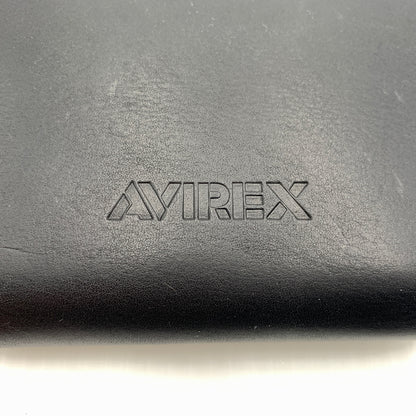 【中古品】【メンズ】 AVIREX アヴィレックス ROUND WALLET AX9002 ラウンドウォレット 財布 二つ折り 200-260712-ko-03-tei カラー：ブラック 万代Net店