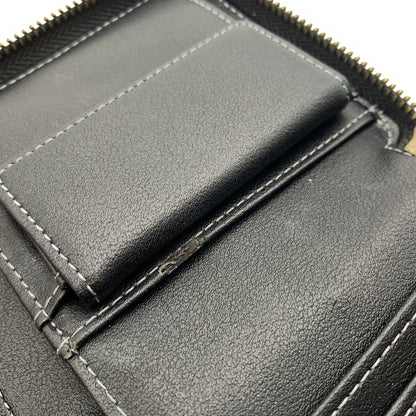 【中古品】【メンズ】 AVIREX アヴィレックス ROUND WALLET AX9002 ラウンドウォレット 財布 二つ折り 200-260712-ko-03-tei カラー：ブラック 万代Net店