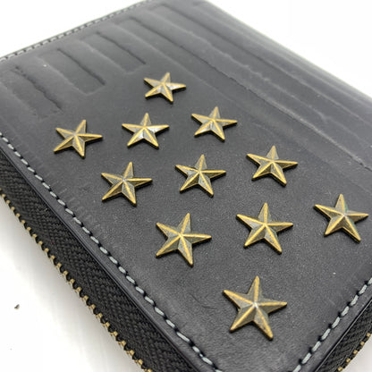 【中古品】【メンズ】 AVIREX アヴィレックス ROUND WALLET AX9002 ラウンドウォレット 財布 二つ折り 200-260712-ko-03-tei カラー：ブラック 万代Net店