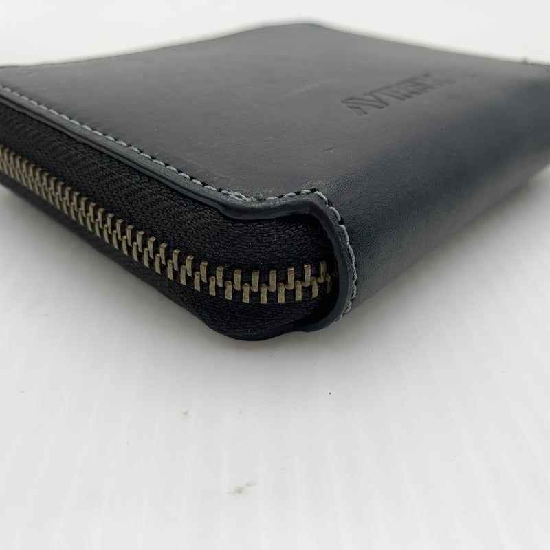 【中古品】【メンズ】 AVIREX アヴィレックス ROUND WALLET AX9002 ラウンドウォレット 財布 二つ折り 200-260712-ko-03-tei カラー：ブラック 万代Net店