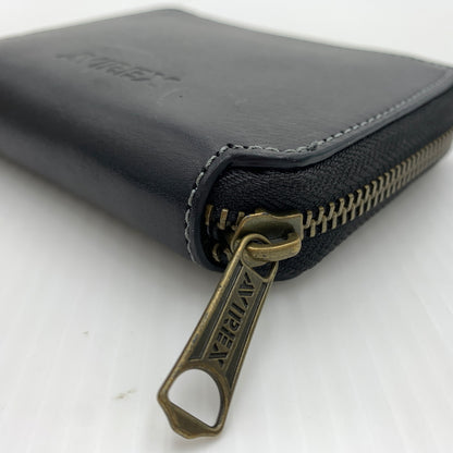 【中古品】【メンズ】 AVIREX アヴィレックス ROUND WALLET AX9002 ラウンドウォレット 財布 二つ折り 200-260712-ko-03-tei カラー：ブラック 万代Net店