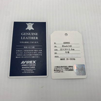 【中古品】【メンズ】 AVIREX アヴィレックス ROUND WALLET AX9002 ラウンドウォレット 財布 二つ折り 200-260712-ko-03-tei カラー：ブラック 万代Net店