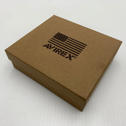 【中古品】【メンズ】 AVIREX アヴィレックス ROUND WALLET AX9002 ラウンドウォレット 財布 二つ折り 200-260712-ko-03-tei カラー：ブラック 万代Net店