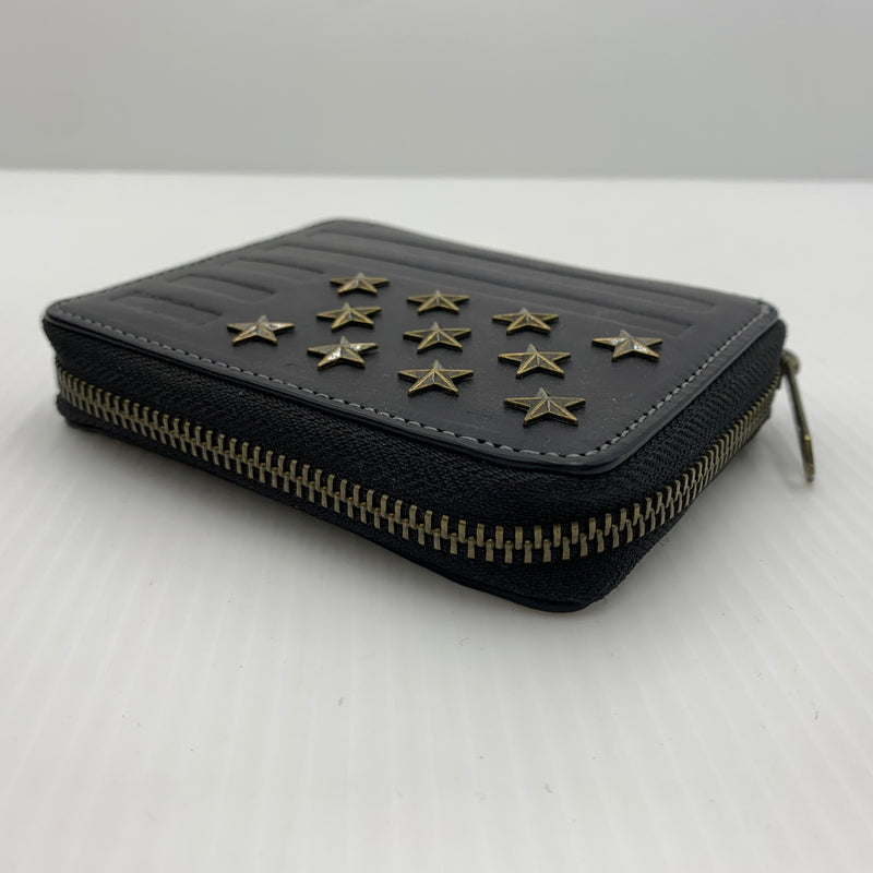 【中古品】【メンズ】 AVIREX アヴィレックス ROUND WALLET AX9002 ラウンドウォレット 財布 二つ折り 200-260712-ko-03-tei カラー：ブラック 万代Net店