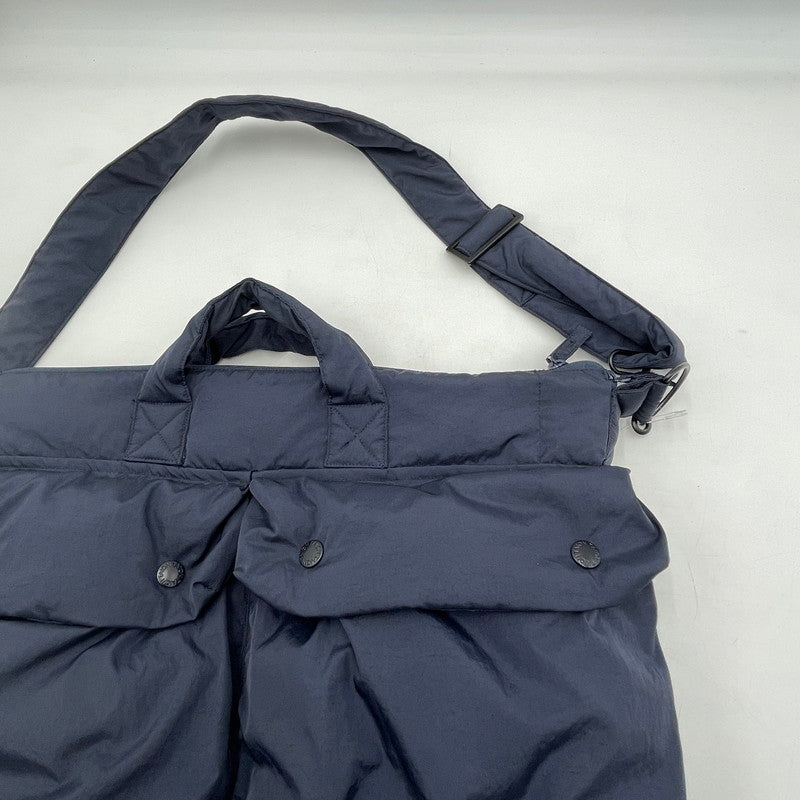 【中古品】【メンズ/レディース】 TAION タイオン 別注 ミリタリーダウン ヘルメットバッグ 2WAY ナイロンバッグ カバン 188-260809-nm-55-tei カラー：ダークネイビー 万代Net店