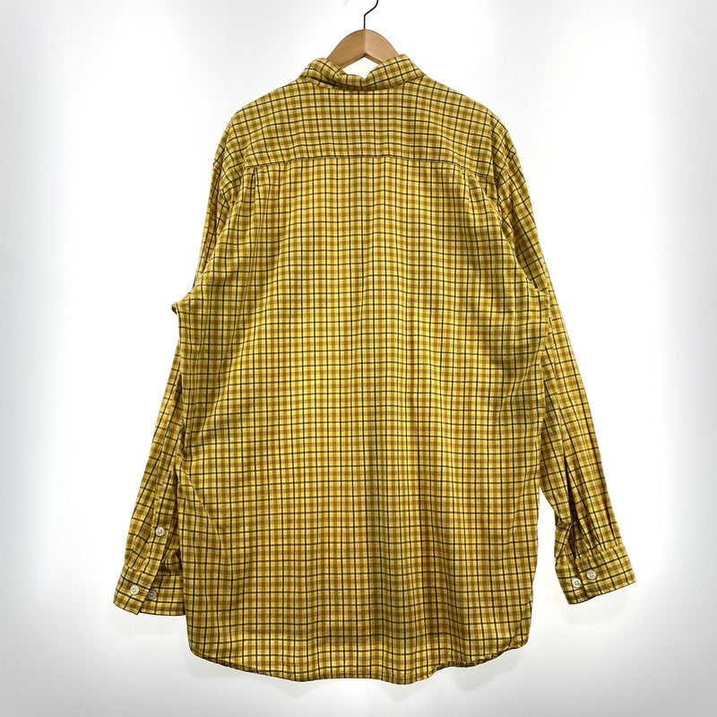 【中古品】【メンズ】 CARHARTT カーハート LS COTTON CHECK SHIRT S255BTY ロングスリーブ コットン チェック シャツ 長袖 トップス 145-260828-yo-09-teih サイズ：L カラー：イエロー 万代Net店