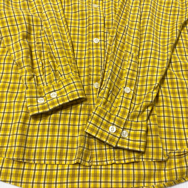 【中古品】【メンズ】 CARHARTT カーハート LS COTTON CHECK SHIRT S255BTY ロングスリーブ コットン チェック シャツ 長袖 トップス 145-260828-yo-09-teih サイズ：L カラー：イエロー 万代Net店