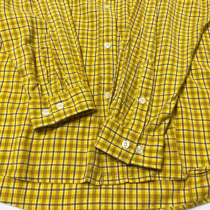 【中古品】【メンズ】 CARHARTT カーハート LS COTTON CHECK SHIRT S255BTY ロングスリーブ コットン チェック シャツ 長袖 トップス 145-260828-yo-09-teih サイズ：L カラー：イエロー 万代Net店