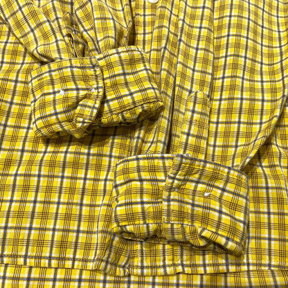 【中古品】【メンズ】 CARHARTT カーハート LS COTTON CHECK SHIRT S255BTY ロングスリーブ コットン チェック シャツ 長袖 トップス 145-260828-yo-09-teih サイズ：L カラー：イエロー 万代Net店
