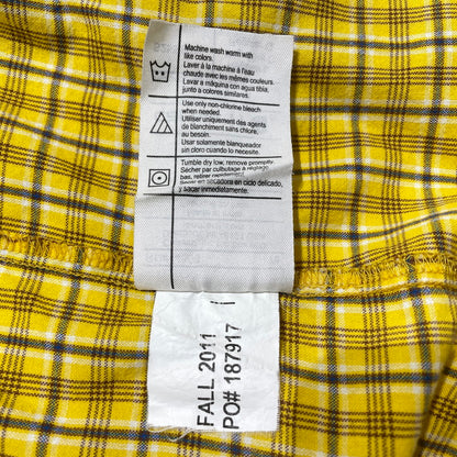 【中古品】【メンズ】 CARHARTT カーハート LS COTTON CHECK SHIRT S255BTY ロングスリーブ コットン チェック シャツ 長袖 トップス 145-260828-yo-09-teih サイズ：L カラー：イエロー 万代Net店