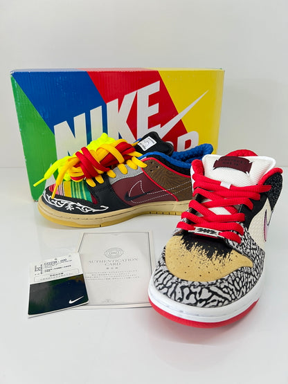 【中古美品】【メンズ】 NIKE SB ナイキ スケートボーディング DUNK LOW PRO QS WHAT THE P-ROD CZ2239-600 ダンク ロー プロ クイックストライク ホワット ザ P-ロッド スニーカー 靴 160-260801-kk-08-hon カラー：SPORT RED/BLACK-VARSITY MAIZE 万代Net店