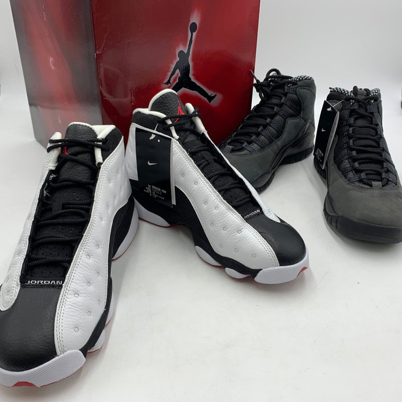 【中古品】【メンズ】 NIKE ナイキ JORDAN COLLEZIONE 13/10 318539-991 ジョーダン コレツィオーネ 13/10 スニーカー 靴 2足セット 160-260228-ko-13-tei サイズ：27.5cm カラー：ブラック×ホワイト 万代Net店