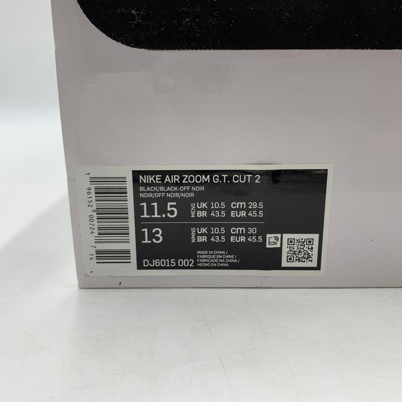 【中古品】【メンズ】 NIKE ナイキ AIR ZOOM G.T. CUT 2 RACER BLUE DJ6015-002 エア ズーム カット2 レーサー ブルー スニーカー 靴 160-260228-ko-17-tei サイズ：29.5cm カラー：ブラック/ブルー 万代Net店