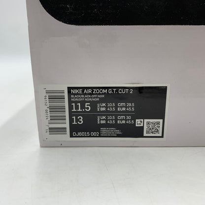 【中古品】【メンズ】 NIKE ナイキ AIR ZOOM G.T. CUT 2 RACER BLUE DJ6015-002 エア ズーム カット2 レーサー ブルー スニーカー 靴 160-260228-ko-17-tei サイズ：29.5cm カラー：ブラック/ブルー 万代Net店