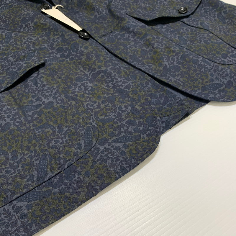 【中古品】【メンズ】 TAKE＆SONS テイク アンド サンズ 23SS FISH BATIC SACK JACKET 23101 フィッシュ バティック サック ジャケット ライトアウター 140-260615-yo-12-tei サイズ：4 カラー：ネイビー 万代Net店