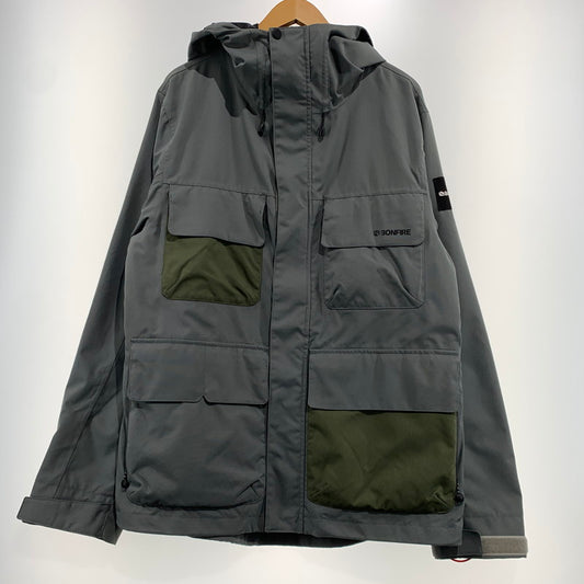 【中古品】【メンズ】 BONFIRE ボンファイア PITCH SHELL JACKET B8FW220012 ピッチ シェル ジャケット スノーボードジャケット アウター ウィンタースポーツ 120-260906-ko-10-teih サイズ：M カラー：グレー系 万代Net店