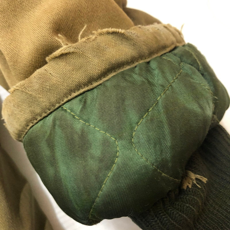 【現状渡し品】【メンズ】 UNKNOWN FLIGHT JACKET VINTAGE フライト ジャケット アウター ビンテージ 145-260217-ko-18-tei サイズ：サイズ不明 カラー：カーキ 万代Net店