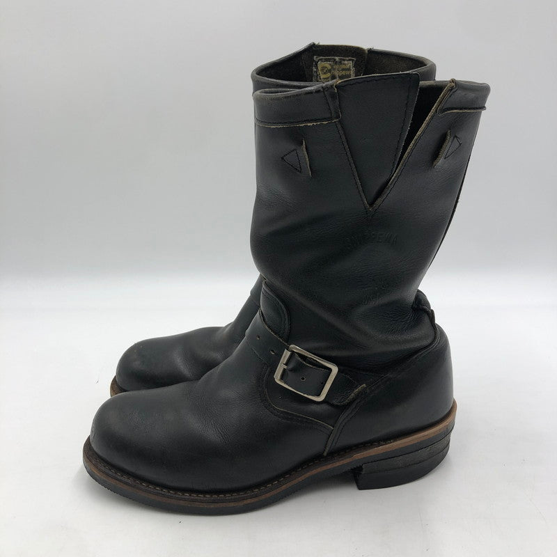 【現状渡し品】【メンズ】 Chippewa チペワ ENGINEER BOOTS 27899 エンジニアブーツ 靴 USA製 黒タグ 164-260218-ks-25-tei サイズ：8E カラー：ブラック 万代Net店