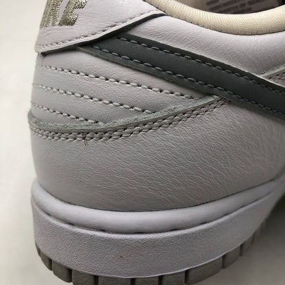 【中古品】【メンズ】 Supreme シュプリーム × NIKE SB ナイキ スケートボーディング 別注 コラボ DUNK LOW OG QS HQ8487-100 ダンク ロー オリジナル クイックストライク スニーカー 靴 160-260218-ks-27-tei カラー：メタリックホワイトシルバー 万代Net店