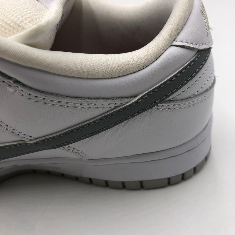 【中古品】【メンズ】 Supreme シュプリーム × NIKE SB ナイキ スケートボーディング 別注 コラボ DUNK LOW OG QS HQ8487-100 ダンク ロー オリジナル クイックストライク スニーカー 靴 160-260218-ks-27-tei カラー：メタリックホワイトシルバー 万代Net店