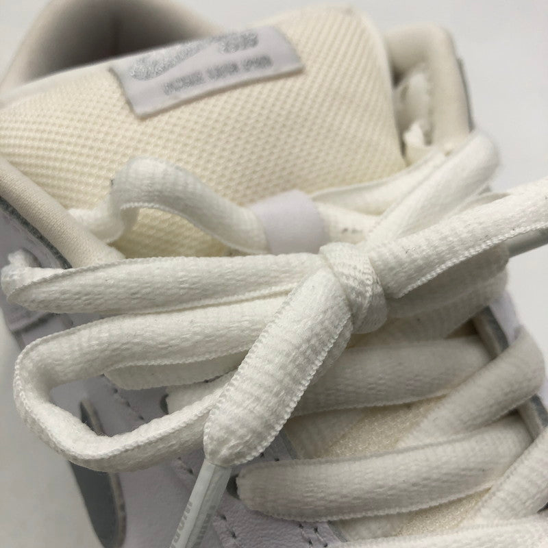 【中古品】【メンズ】 Supreme シュプリーム × NIKE SB ナイキ スケートボーディング 別注 コラボ DUNK LOW OG QS HQ8487-100 ダンク ロー オリジナル クイックストライク スニーカー 靴 160-260218-ks-27-tei カラー：メタリックホワイトシルバー 万代Net店