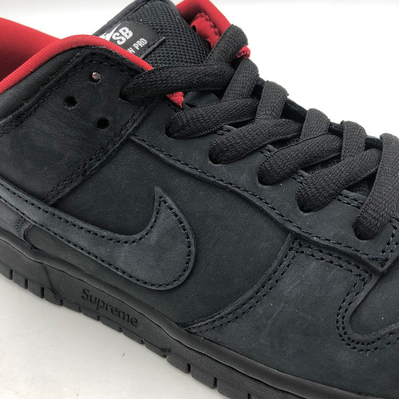 【中古品】【メンズ】 Supreme シュプリーム × NIKE SB ナイキ スケートボーディング 別注 コラボ DUNK LOW OG QS HQ8487-001 ダンク ロー オリジナル クイックストライク スニーカー 靴 160-260218-ks-28-tei カラー：ブラック 万代Net店