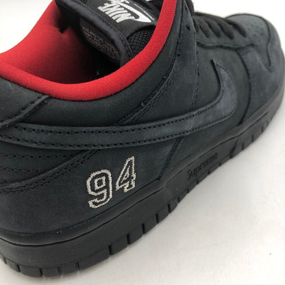 【中古品】【メンズ】 Supreme シュプリーム × NIKE SB ナイキ スケートボーディング 別注 コラボ DUNK LOW OG QS HQ8487-001 ダンク ロー オリジナル クイックストライク スニーカー 靴 160-260218-ks-28-tei カラー：ブラック 万代Net店
