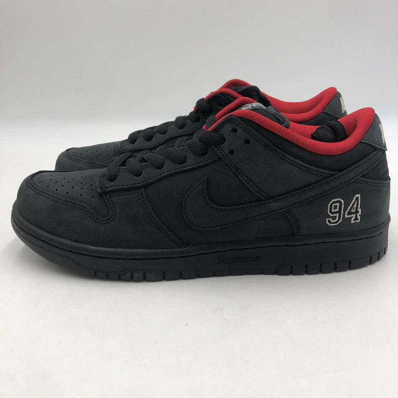 【中古品】【メンズ】 Supreme シュプリーム × NIKE SB ナイキ スケートボーディング 別注 コラボ DUNK LOW OG QS HQ8487-001 ダンク ロー オリジナル クイックストライク スニーカー 靴 160-260218-ks-28-tei カラー：ブラック 万代Net店