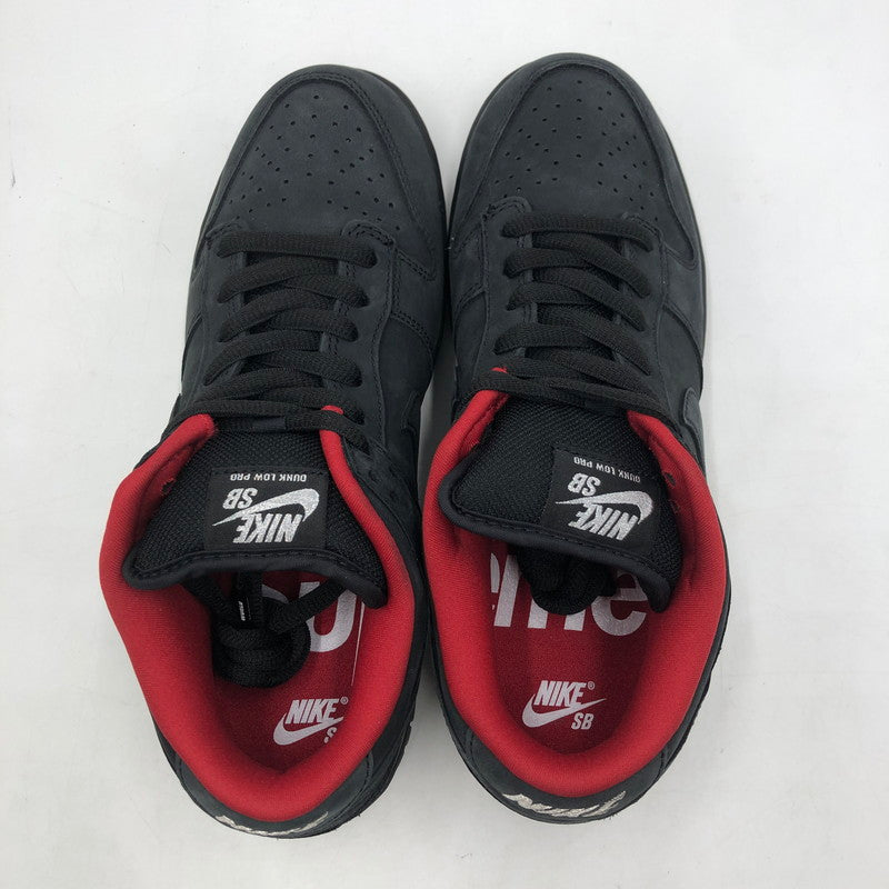 【中古品】【メンズ】 Supreme シュプリーム × NIKE SB ナイキ スケートボーディング 別注 コラボ DUNK LOW OG QS HQ8487-001 ダンク ロー オリジナル クイックストライク スニーカー 靴 160-260218-ks-28-tei カラー：ブラック 万代Net店