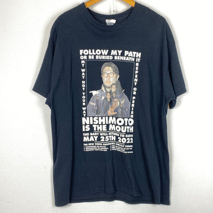 【中古品】【メンズ】 NISHIMOTO IS THE MOUTH ニシモト イズ ザ マウス PRINT S/S TEE プリント ショートスリーブ 半袖 トップス 147-260829-sa-05-tei サイズ：XL カラー：ブラック 万代Net店