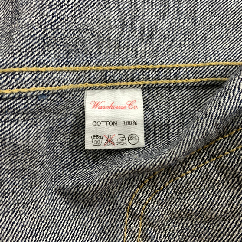 【中古品】【メンズ】 WAREHOUSE ウエアハウス COWBOY JACKET 2010 カウボーイ ジャケット アウター デニムジャケット Gジャン 145-260215-ko-19-tei サイズ：38 カラー：インディゴ 万代Net店