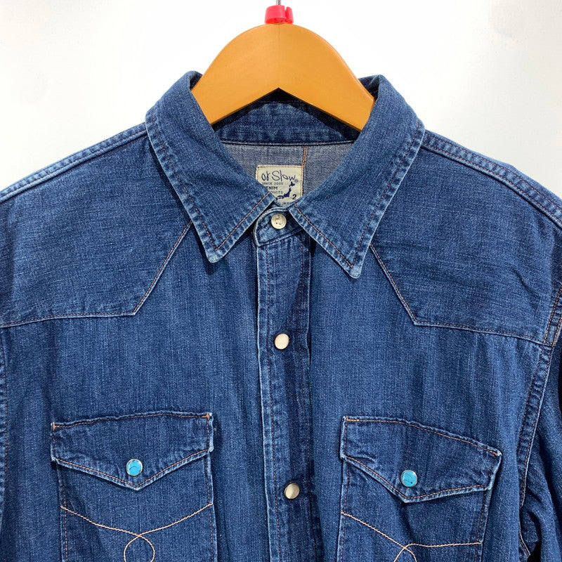 【中古品】【メンズ】 ORSLOW オアスロウ デニムウエスタンシャツ 140-260818-nm-62-tei サイズ：2 万代Net店