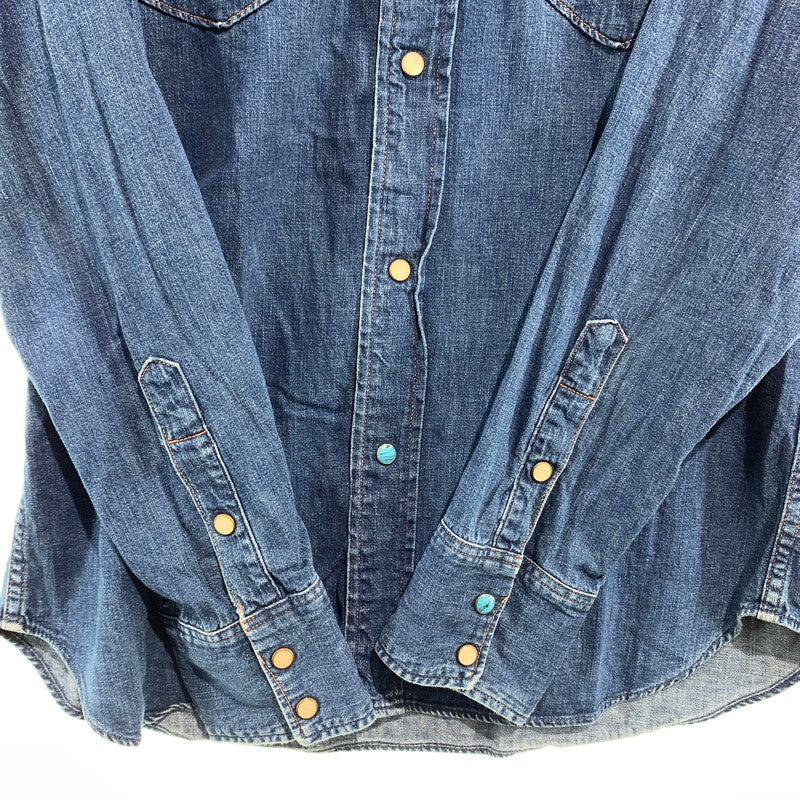 【中古品】【メンズ】 ORSLOW オアスロウ デニムウエスタンシャツ 140-260818-nm-62-tei サイズ：2 万代Net店