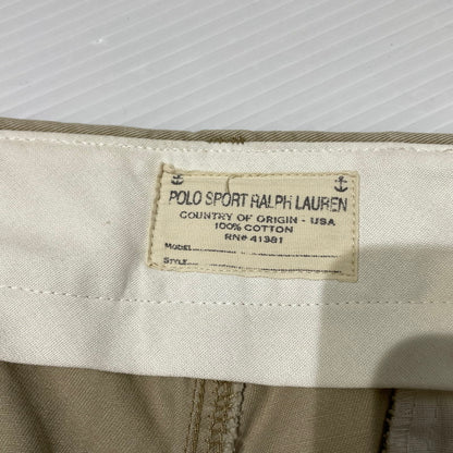 【中古品】【メンズ】 POLO SPORTS RALPH LAUREN ポロスポーツ ラルフローレン 90's CHINO TROUSERS PANTS 31434C 90年代 チノ トラウザーズ パンツ ボトムス 156-260217-yo-13-tei サイズ：W34　L34 カラー：ベージュ 万代Net店