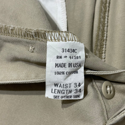 【中古品】【メンズ】 POLO SPORTS RALPH LAUREN ポロスポーツ ラルフローレン 90's CHINO TROUSERS PANTS 31434C 90年代 チノ トラウザーズ パンツ ボトムス 156-260217-yo-13-tei サイズ：W34　L34 カラー：ベージュ 万代Net店