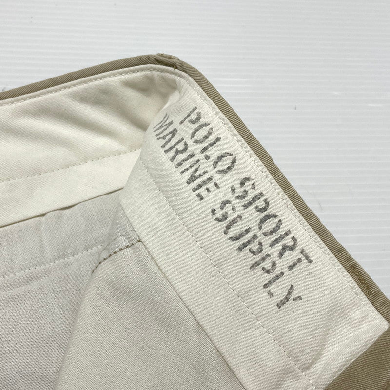 【中古品】【メンズ】 POLO SPORTS RALPH LAUREN ポロスポーツ ラルフローレン 90's CHINO TROUSERS PANTS 31434C 90年代 チノ トラウザーズ パンツ ボトムス 156-260217-yo-13-tei サイズ：W34　L34 カラー：ベージュ 万代Net店