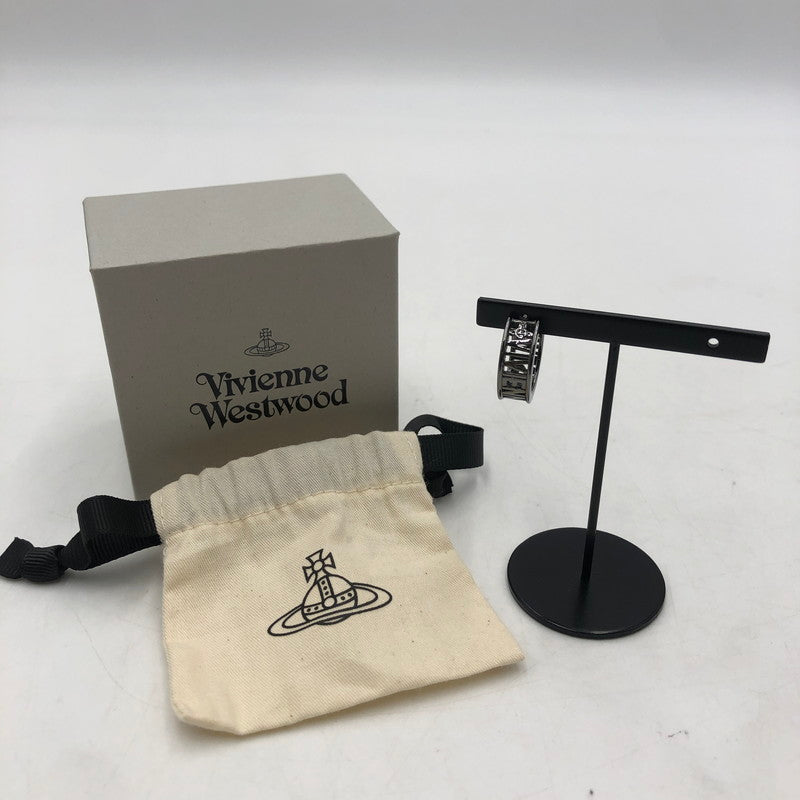 【中古品】【メンズ】 Vivienne WestwoodMAN ヴィヴィアンウエストウッドマン MAN WESTMINSTER シングルフープピアス 1252961062 アクセサリー 192-260218-ks-21-tei カラー：ブラック 万代Net店