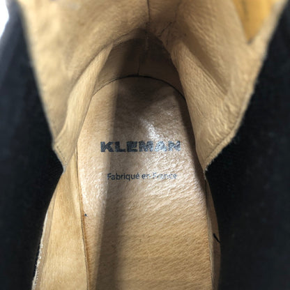【中古品】【メンズ】 KLEMAN クレマン サイドゴア ブーツ 靴 164-260218-ks-24-tei サイズ：40 カラー：ブラック 万代Net店