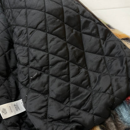 【中古品】【メンズ】 Supreme シュプリーム 22AW MULTICOLOR FAUX FUR BOMBER JACKET マルチカラー フェイクファー ボンバー ジャケット アウター 149-260218-yo-02-tei サイズ：L カラー：マルチ 万代Net店