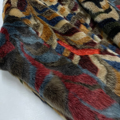 【中古品】【メンズ】 Supreme シュプリーム 22AW MULTICOLOR FAUX FUR BOMBER JACKET マルチカラー フェイクファー ボンバー ジャケット アウター 149-260218-yo-02-tei サイズ：L カラー：マルチ 万代Net店