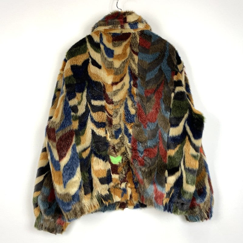 【中古品】【メンズ】 Supreme シュプリーム 22AW MULTICOLOR FAUX FUR BOMBER JACKET マルチカラー フェイクファー ボンバー ジャケット アウター 149-260218-yo-02-tei サイズ：L カラー：マルチ 万代Net店