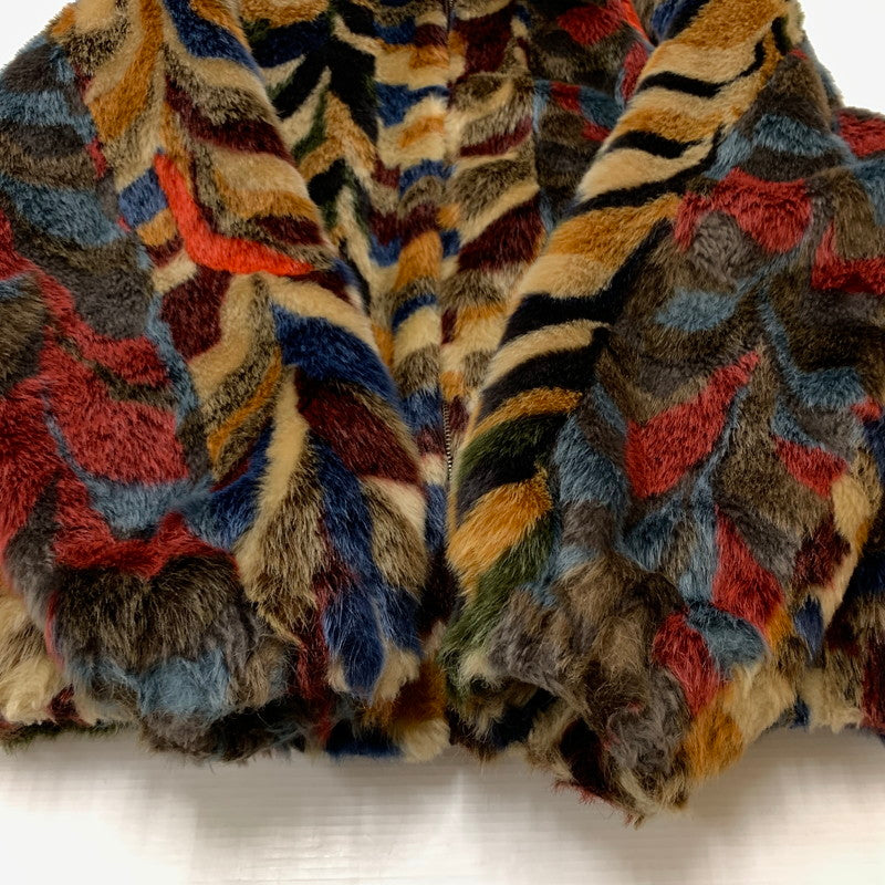 【中古品】【メンズ】 Supreme シュプリーム 22AW MULTICOLOR FAUX FUR BOMBER JACKET マルチカラー フェイクファー ボンバー ジャケット アウター 149-260218-yo-02-tei サイズ：L カラー：マルチ 万代Net店