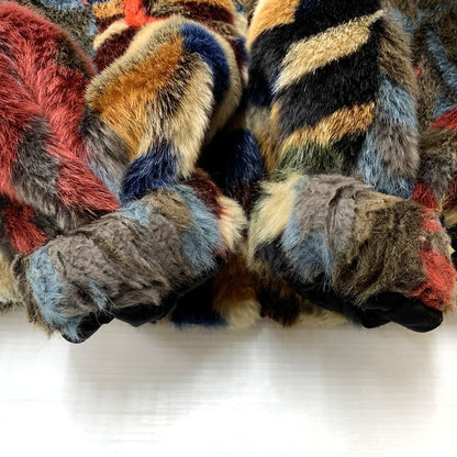 【中古品】【メンズ】 Supreme シュプリーム 22AW MULTICOLOR FAUX FUR BOMBER JACKET マルチカラー フェイクファー ボンバー ジャケット アウター 149-260218-yo-02-tei サイズ：L カラー：マルチ 万代Net店