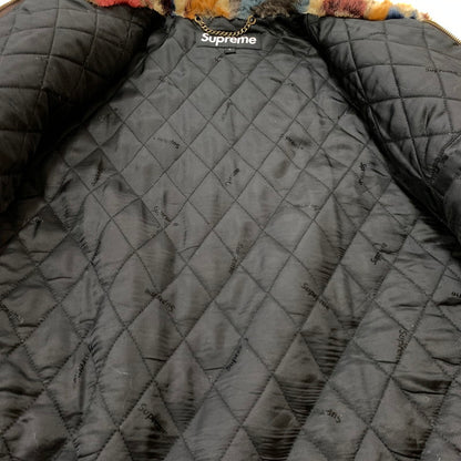 【中古品】【メンズ】 Supreme シュプリーム 22AW MULTICOLOR FAUX FUR BOMBER JACKET マルチカラー フェイクファー ボンバー ジャケット アウター 149-260218-yo-02-tei サイズ：L カラー：マルチ 万代Net店