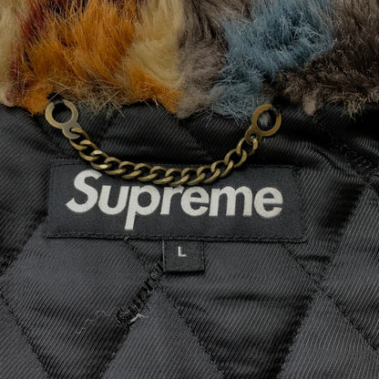【中古品】【メンズ】 Supreme シュプリーム 22AW MULTICOLOR FAUX FUR BOMBER JACKET マルチカラー フェイクファー ボンバー ジャケット アウター 149-260218-yo-02-tei サイズ：L カラー：マルチ 万代Net店