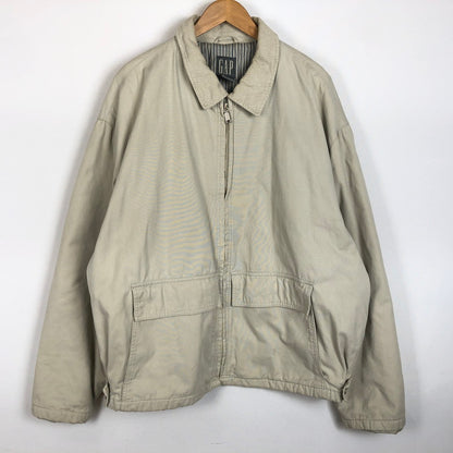 【現状渡し品】【メンズ】 GAP ギャップ 90's CORDUROY COLLAR ZIP JACKET 112678-01 90年代 コーデュロイカラー ジップ ジャケット アウター ブルゾン 147-260218-ks-13-tei サイズ：XL カラー：アイボリー 万代Net店
