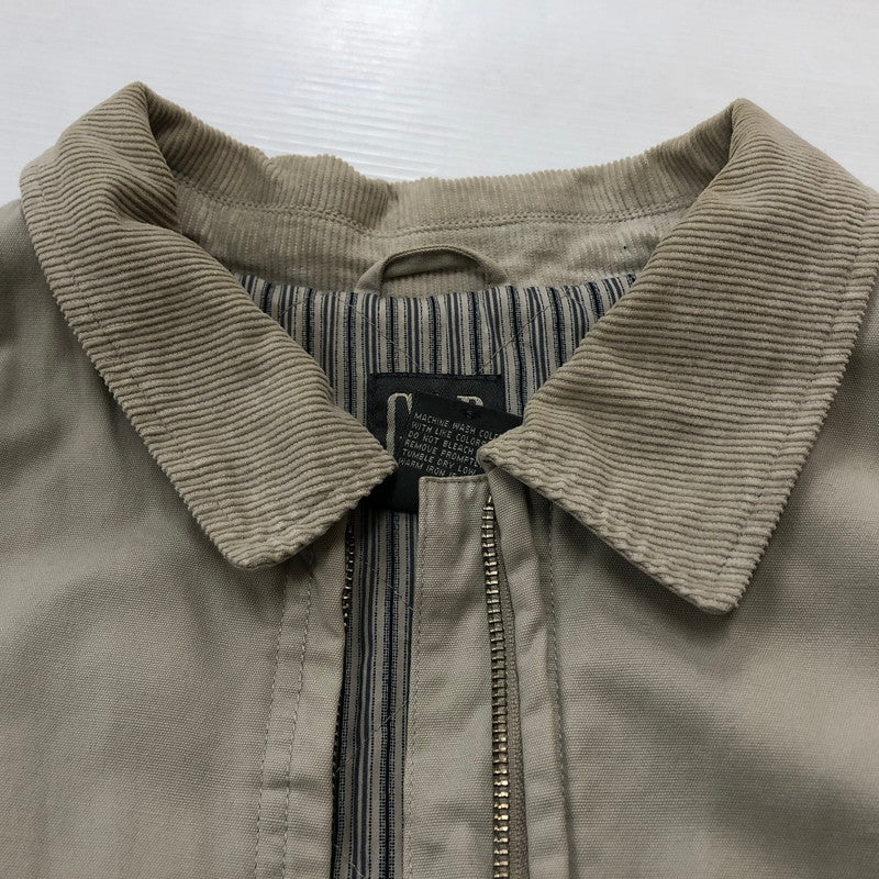 【現状渡し品】【メンズ】 GAP ギャップ 90's CORDUROY COLLAR ZIP JACKET 112678-01 90年代 コーデュロイカラー ジップ ジャケット アウター ブルゾン 147-260218-ks-13-tei サイズ：XL カラー：アイボリー 万代Net店