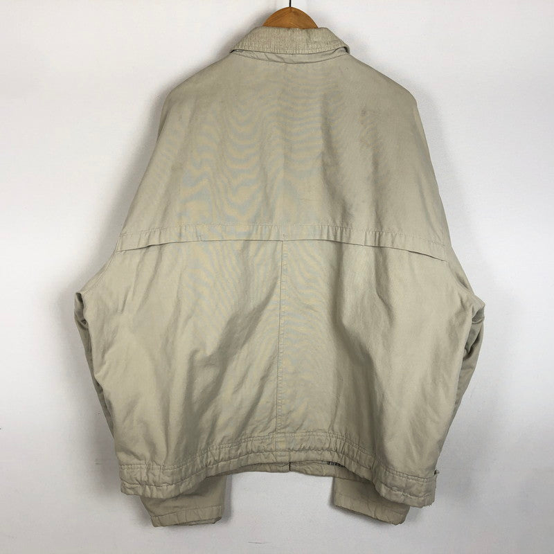 【現状渡し品】【メンズ】 GAP ギャップ 90's CORDUROY COLLAR ZIP JACKET 112678-01 90年代 コーデュロイカラー ジップ ジャケット アウター ブルゾン 147-260218-ks-13-tei サイズ：XL カラー：アイボリー 万代Net店